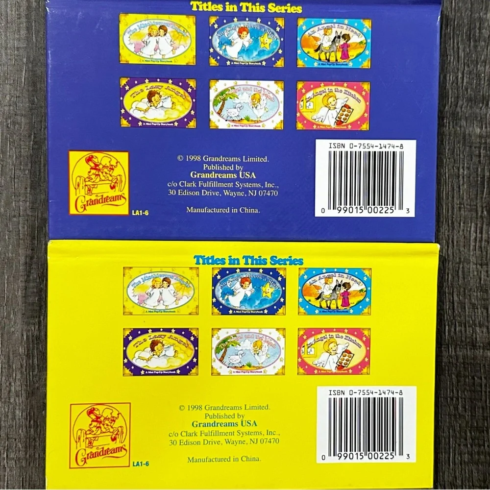 New Set of 2 Children’s Angel Pop-Up Books